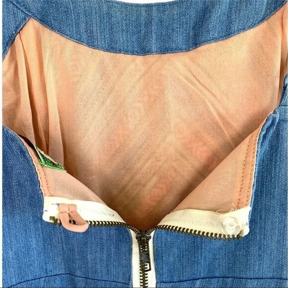 Flying Tomato Boho Aztec Lace Denim Dress - Picture 8 of 8